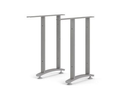 Rohové nohy stolu Office 438 silver grey