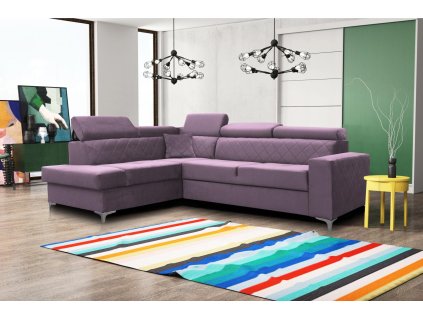 Sedací souprava Silk L fialová