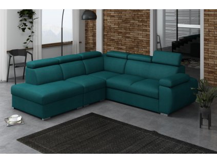 Sedací souprava Bodie II levá tyrkysová