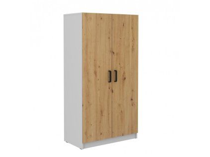 Skříň s věšákem Matylda 108 dub artisan/sv.šedá