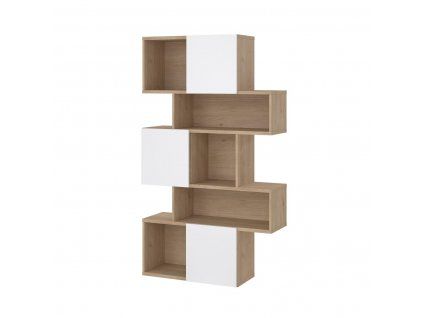 Knihovna Penta 738 jackson hickory/bílý lesk