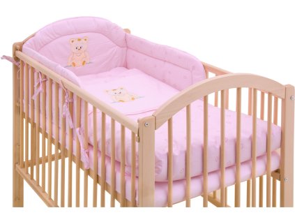 2710 1 povleceni do postylky 3dilne scarlett meda ruzova 100 x 135 cm
