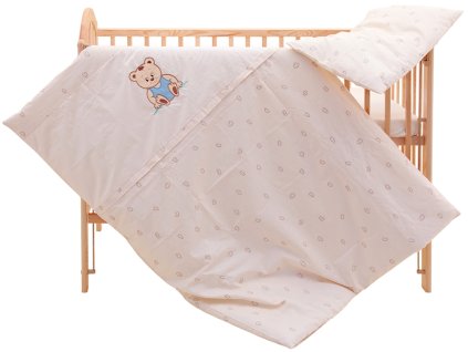 2734 1 povleceni do postylky 2dilne scarlett meda bezove 100 x 135 cm