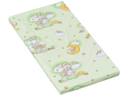 5744 2 molitanova matrace do postylky scarlett mracek zelena 120 x 60 x 6 cm