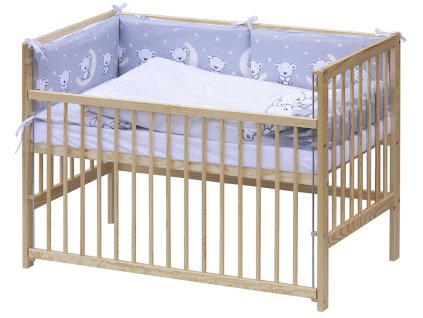 6302 3 detska postylka s kompletni vybavou scarlett 120 x 60 cm toro seda