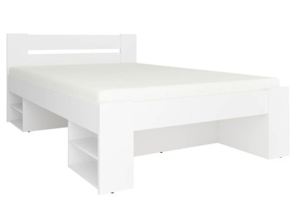 Postel NEPO PLUS LOZ3S/160  bílá BEZ ROŠTU - korpus