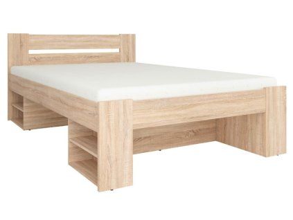 Postel NEPO PLUS LOZ3S/160  dub sonoma BEZ ROŠTU - korpus