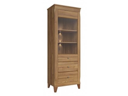 Vitrína BERGEN REG1W2S modřín sibiu zlatý