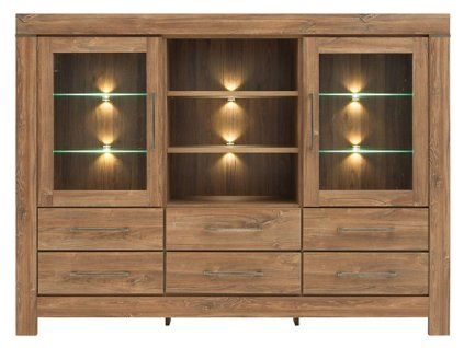 GENT komoda KOM2W6S/13/17 dub stirling