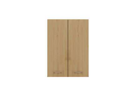 Závěsná koupelnová skříňka Pema 2DD MINI antracit/dub artisan