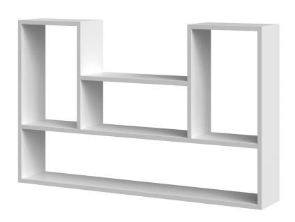 Závěsná knihovna Brody 4P bílá