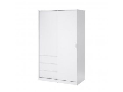 Skříň Simplicity 146 bílý lesk