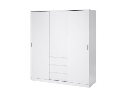 Skříň Simplicity 148 bílý lesk