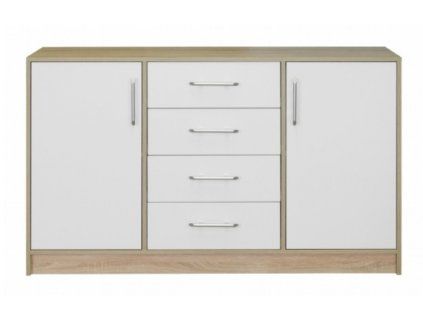Komoda Smart SRK 1 velká bílá + sonoma