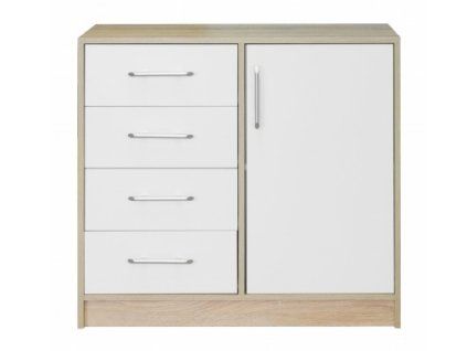Komoda Smart SRK 2 malá bílá + sonoma
