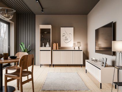 OSAKA WITRYNA 101, KOMODA 813, RTV 303 BEŻ PIASKOWY