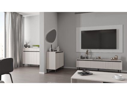4 bez OSAKA KMODA 833 + 812, RTV 303, STOLIK 201 BEŻ PIASKOWY