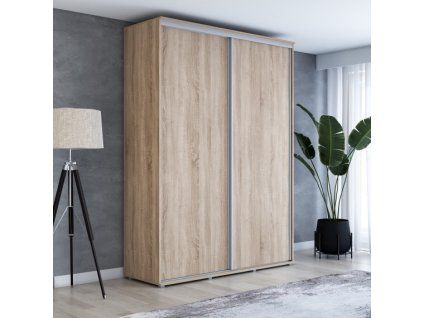 Šatní skříň Zuza šířka 150 cm, hloubka 45 cm, výška 242 cm