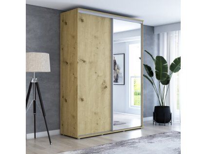 Šatní skříň Zuza 1 - šířka 160 cm, hloubka 45 cm, výška 242 cm