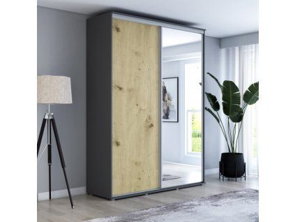 Šatní skříň Zuza 1- šířka 190 cm, hloubka 45 cm, výška 242 cm