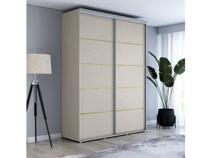 Šatní skříň Zuza plus - šířka 130 cm, hloubka 45 cm, výška 242 cm