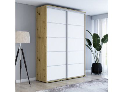 Šatní skříň Zuza plus - šířka 180 cm, hloubka 45 cm, výška 242 cm