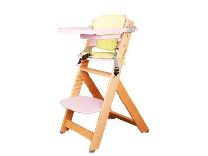BRADOP Dětská rostoucí židle VLADĚNA přírodní/růžová Z523