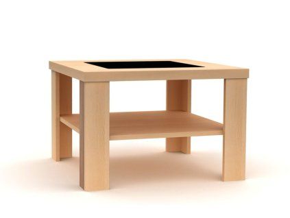 BRADOP Konferenční stůl ALOIS 65×65 (Barevné provedení P - PŘÍRODNÍ)