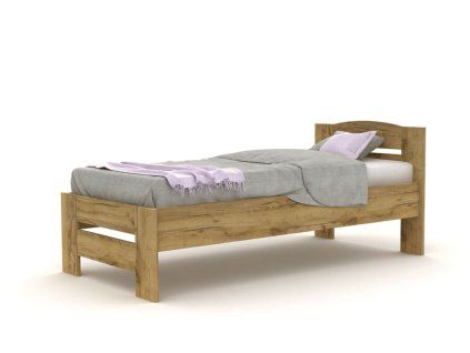 BRADOP Laminová postel Carol 90×200 (Barevné provedení DS - DUB SONOMA)