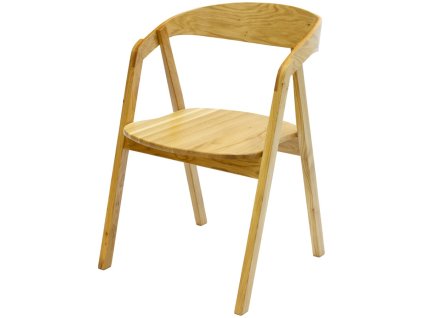 Židle celodřevěná BRIGITA XL dubová (Povrchová úprava Dub)