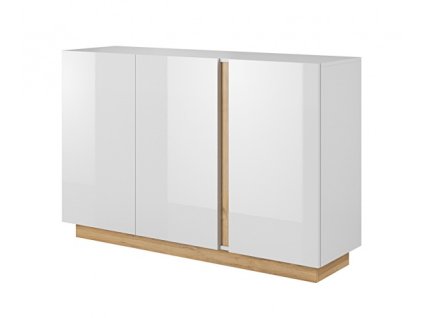 Komoda Arco F 138 bílá + dub grandson