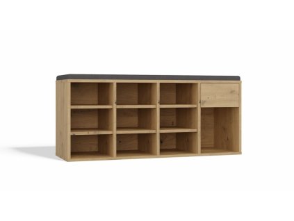 Botník se sedákem Tazin dub artisan