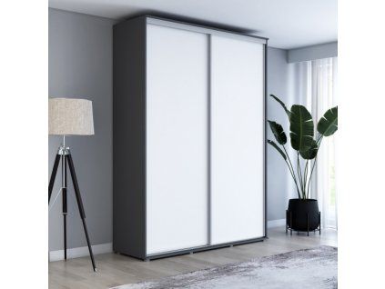 Šatní skříň Baryla šířka 100 cm, výška 220 cm, hloubka 61 cm