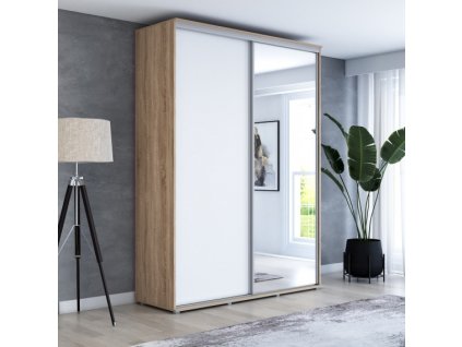 Šatní skříň Baryla 1  šířka 170 cm, výška 220 cm, hloubka 61 cm
