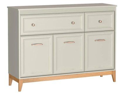 windsor 01 komoda 135 trzydrzwiowa z szufladami polkami na nozkach elegancka styl t6E7364