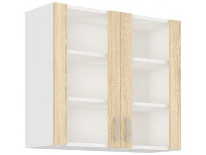 Kuchyňská skříňka Sara sonoma - horní vitrína 80 GS-72 2F