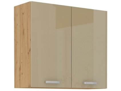 Kuchyňská skříňka Artisan cappucino lesk - horní 80 G-72 2F