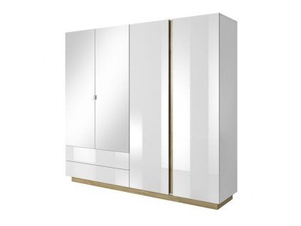 Skříň Arco L 220 bílá + dub grandson