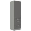 Kuchyňská skříňka Grey - 60 DKS-210 3S 1F potravinová se šuplíky PREMIUM BOX