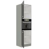 Kuchyňská skříňka Grey - 60 DP-210 2F sloupek se zabudovanou troubou, dvířka