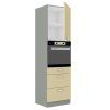 Kuchyňská skříňka Karmen - 60 DPS-210 3S 1F sloupek se zabudovanou troubou, šuplíkový PREMIUM BOX