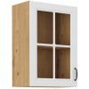 Kuchyňská skříňka Stilo WHAR - horní vitrína 40 GS-72 1F, bílá + Artisan