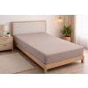 13327 prosteradlo scarlett jersey 90 x 200 cm tmave bezove