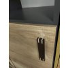 Regál Petr P5/50 cm levý, šedá/dub Canyon - SKLADEM 1 ks