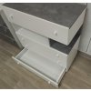 Komoda Sigma SI 11 (bílý lux + beton) - SKLADEM 1 ks