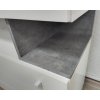 Komoda Sigma SI 11 (bílý lux + beton) - SKLADEM 1 ks