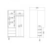 Skříň Simplicity 146 kašmír