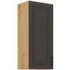 Kuchyňská skříňka Stilo GRAR - horní 40 G-90 1F, grafit + Artisan