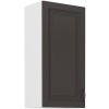 Kuchyňská skříňka Stilo GRWH - horní 45 G-90 1F, grafit + bílá