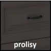 Kuchyňská skříňka Stilo GRWH - horní výklop 50 GU-36 1F, grafit + bílá